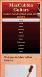 Mobile Screenshot of maccubbinguitars.com