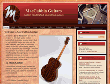 Tablet Screenshot of maccubbinguitars.com